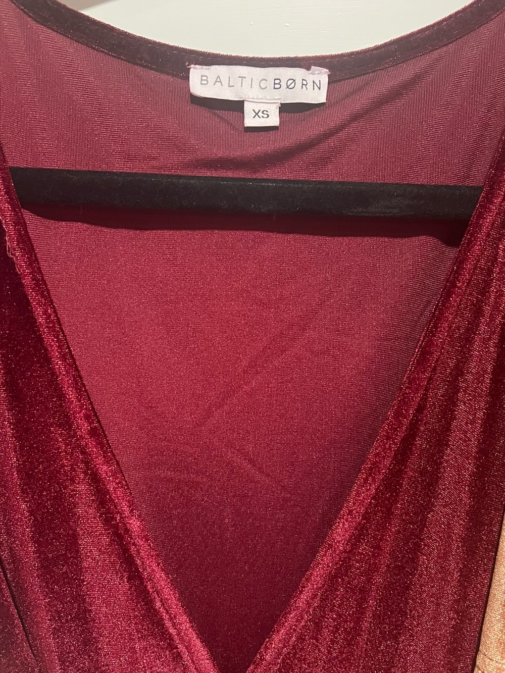 Baltic Born Velvet Wrap Maxi Dresses in Burgundy, Copper, Rust, and Bronze - Picture 2 of 5